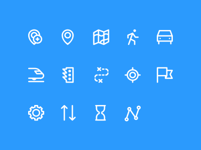 14个地图相关图标 .sketch下载