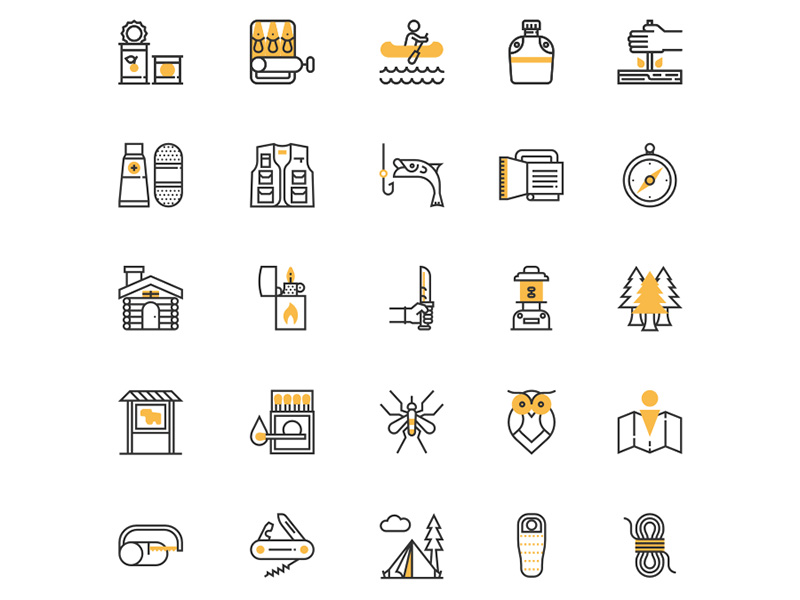 30个户外图标 .sketch素材下载