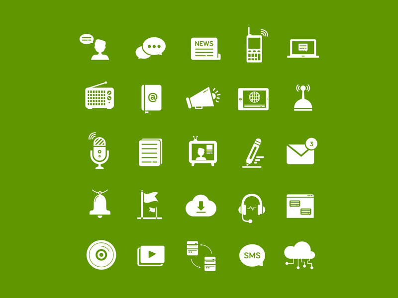 一组沟通交流相关图标.sketch素材下载