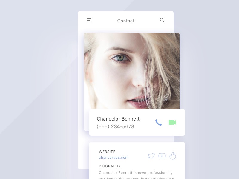 app 联系方式页面ui .sketch素材下载