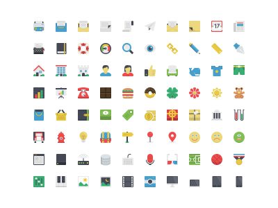 一组扁平化图标.sketch素材下载