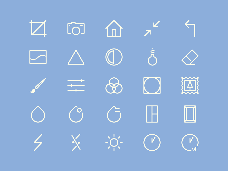 一组图片编辑相关的图标.sketch素材下载