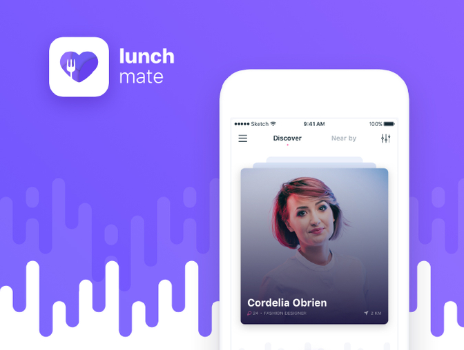 约饭app lunchmate ui  .sketch & .psd素材下载