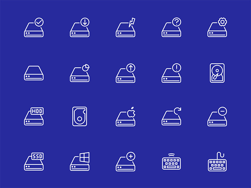 70个电脑元素图标 .sketch素材下载