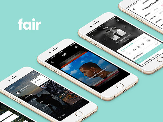 Fair  app ui界面包 .sketch素材下载