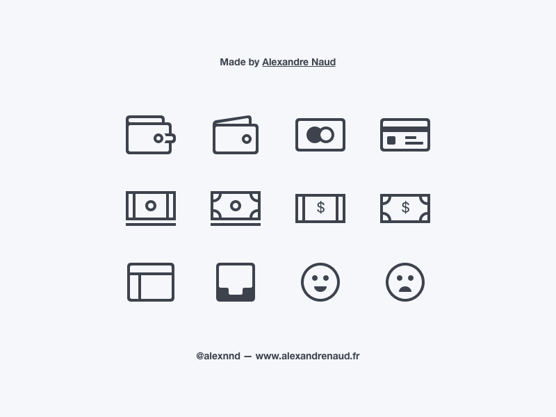 一组金融图标 .sketch素材下载