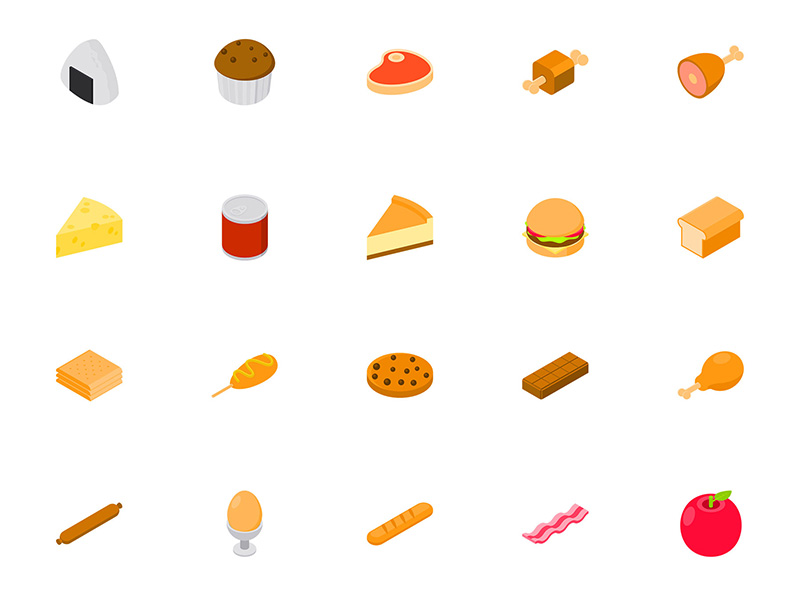 50个美食图标.sketch素材下载