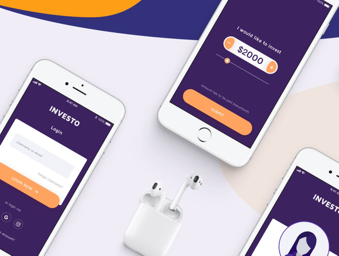 投资app UI kit .sketch素材下载