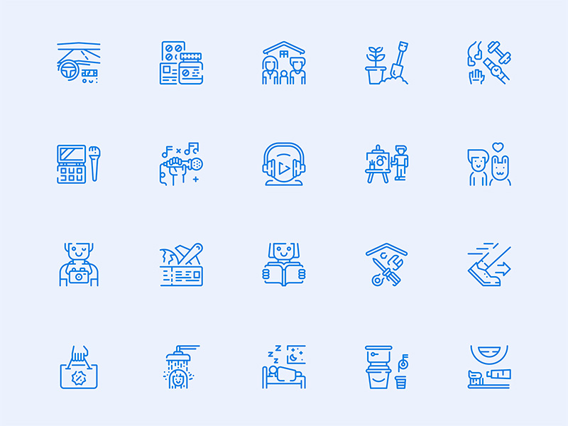 36 枚生活方式图标 .sketch素材下载