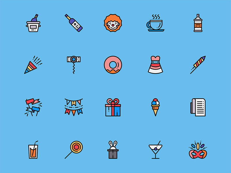 50个生日主题图标 .sketch素材下载