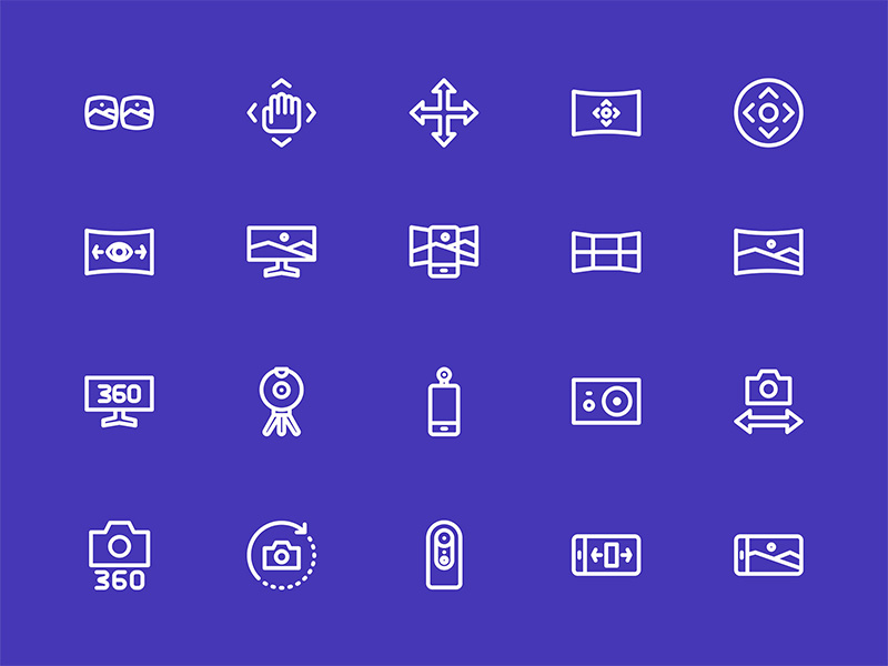 40个vr相关图标 .sketch素材xiaz