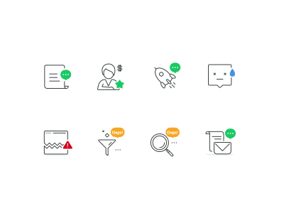 8个带提示状态的图标 .sketch素材下载