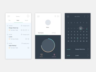 事件管理app ui .sketch素材下载