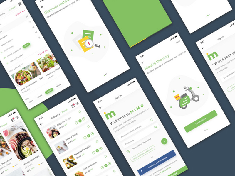 MIMO外卖app ui .sketch素材下载