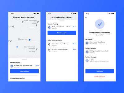 停车app ui .sketch素材下载