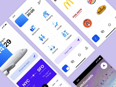 机场app ui .sketch素材下载
