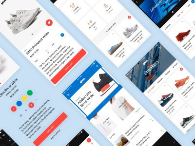 鞋类电商app ui 模板Glue .sketch素材下载