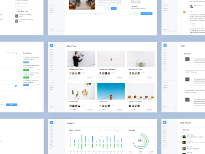 金融类dashboard 网页模板 .sketch素材下载