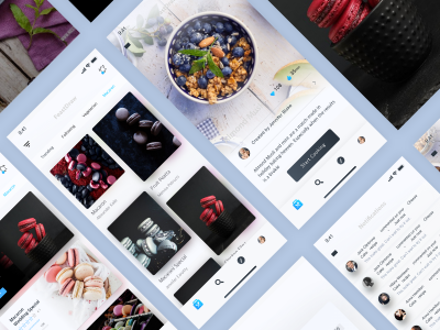 FeastDraw 美食app ui kit .sketch素材下载