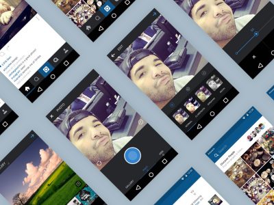 instgram app ui .sketch素材下载