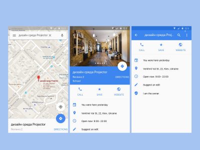 Google Maps Material Design UI .sketch素材下载