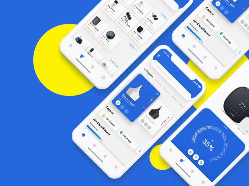 智能家居app ui .ai素材下载