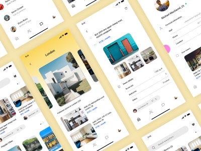 酒店预订app ui .xd素材下载