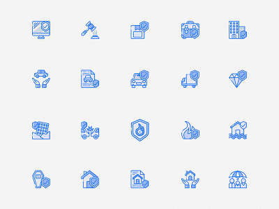 50个保险金融行业图标 .sketch素材下载