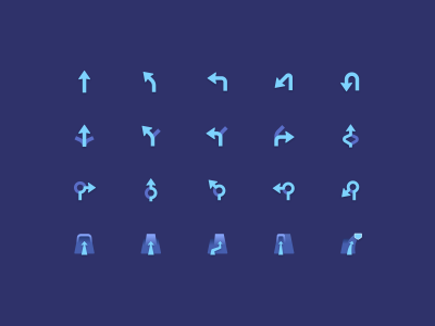 道路指示箭头图标.svg下载