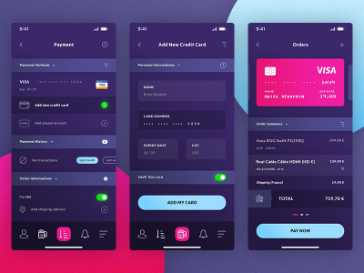 金融app ui  .psd素材下载