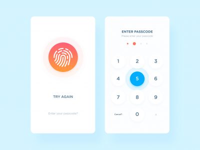 app 指纹输入和键盘输入界面 .sketch素材下载