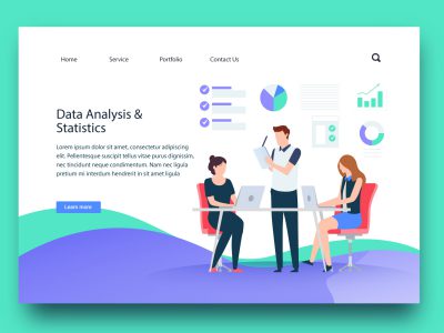 会议场景商务插画 .ai素材下载