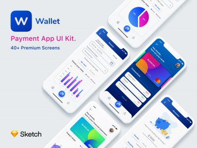 Wallet 理财支付钱包app ui .sketch素材下载