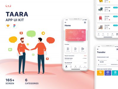 TAARA APP UI kit sketch素材下载