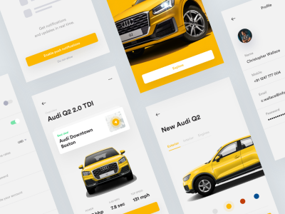 audi app ui .sketch素材下载