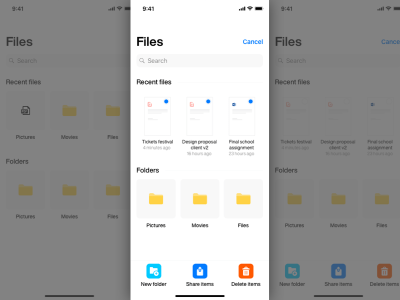 文件管理app ui .sketch & .prd素材下载