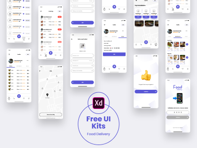外卖app ui 架构 .xd素材下载