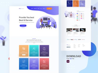 UiExpert  网页模板 .xd素材下载
