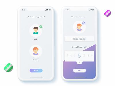 少儿app 注册页面UI .xd素材下载