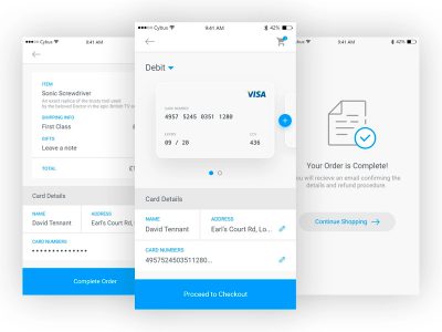 app信用卡支付页面UI .xd素材下载