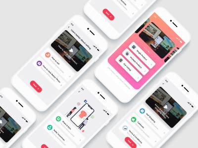 app 视频介绍 ui .xd素材下载