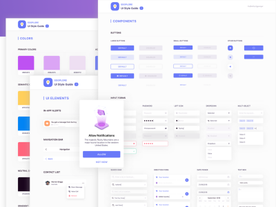 Eggplore UI Styleguide ui kit 工具包 .fig素材下载