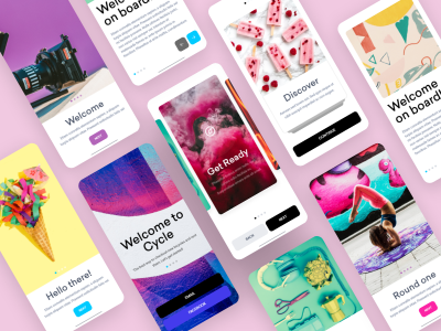 app onboarding 页面ui .xd素材下载