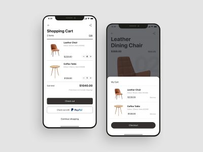 电商app 购物车ui .sketch素材下载