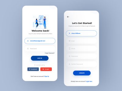 app 登录注册界面ui .psd素材下载