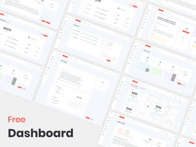 成套后台模板dashboard .xd素材下载