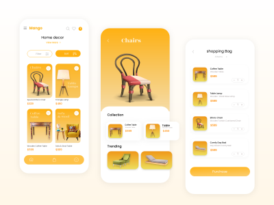 家居、装修app ui .xd素材下载