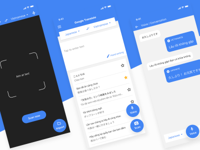 google翻译 app redesign .fig素材下载