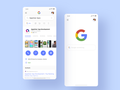google app redesign .xd素材下载