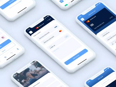 信用卡钱包wallet app .fig素材下载